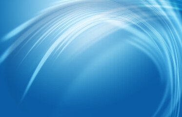 Delicate blue futuristic background. Neon lines, waves, glow on an abstract background.