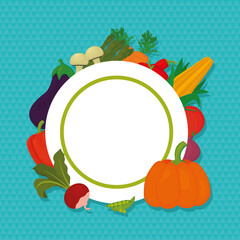 frame and vegetables