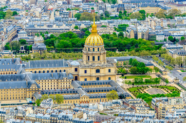 Fototapeta na wymiar Aerial view cityscape of Paris in France