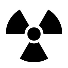 Nuclear Hazard Ionizing Radiation Trefoil Danger Symbol. Vector Image.