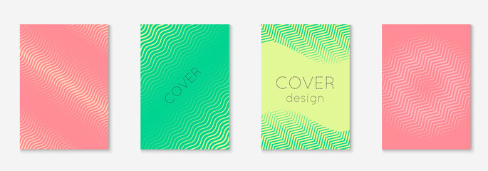 Modern catalog with minimalist geometric line and trendy shapes.