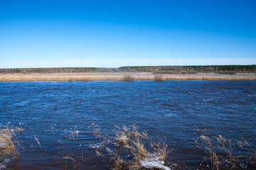 Flooded meadows at Nerl  River near Susdal, Vladimir region