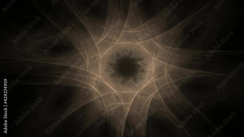 Poster an abstract computer generated modern fractal design on dark background. abstract fractal color text