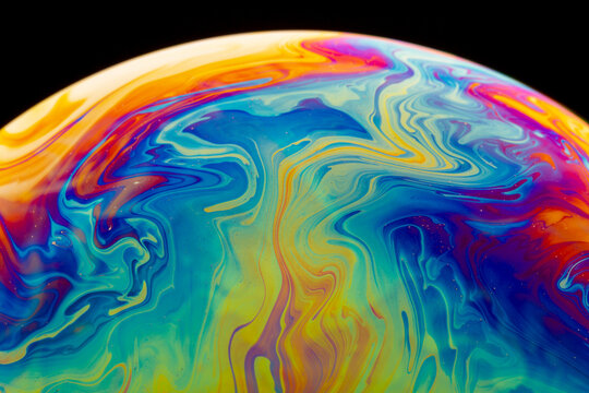 Colorful Psychedelic Soap Bubble
