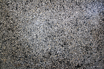texture of a black and white speckled terrazzo floor