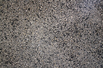 texture of a black and white speckled terrazzo floor