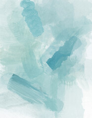 Blue faded paint strokes abstract pattern background