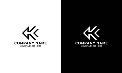 letter k logo with arrow shape,business logo templates.