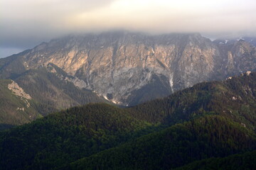 Mountain range in the Western Tatras Mountains Tatry Podhale Poland