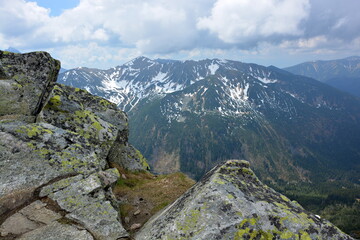 Fototapeta na wymiar Mountain range in the Western Tatras Mountains Tatry Podhale Poland