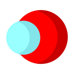 red ball with ribbon