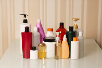 Hair care items: shampoo, conditioner and mask