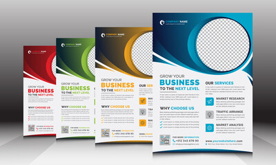 Modern Creative Corporate Business Flyer Leaflet Template Layout