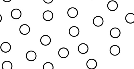 Circle pattern. Vector illustration of circles and zeroes seamless pattern. Noughts and crosses background