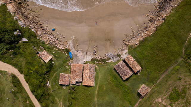 Portinho Rosa Sul, Imbituba, Santa Catarina. Brasil.