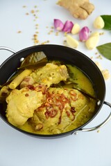 Opor ayam, chicken cooked in coconut milk from Central Java, Indonesia. Popular dish for lebaran or Eid al-Fitr