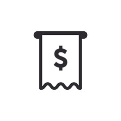 Document. Paper sign. Prepare document. Worksheet icon. File icon. File sharing. Receipt icon. Paper receipt. Invoice sign. Cashier. Report sign. Checkout receipt. Pay icon. Money sign. Finance symbol