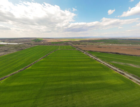 Upper Thracian Plain Near Town Of Parvomay, Bulgaria