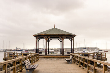 pier in the sea, Punta del Este, Uruguay.