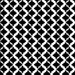 Same seamless shapes pattern. Vector and black abstract ornament.