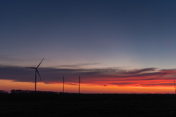 Fototapeta na wymiar windmills, Renewable energies and sustainable resources