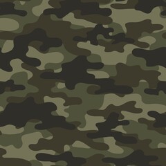 Fototapeta premium military camouflage. vector green seamless print. army camouflage for clothing or printing