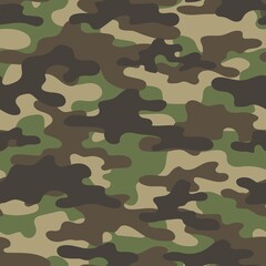 Fototapeta premium military camouflage green. vector seamless print. army camouflage for clothing or printing