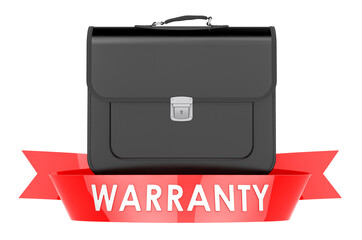 Business briefcase warranty concept. 3D rendering