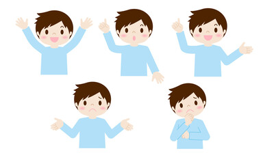 子供が説明している様子