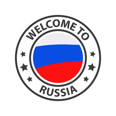 Welcome to Russia. Collection of icons welcome to.