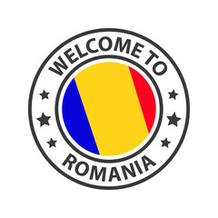 Welcome to Romania. Collection of icons welcome to.