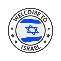 Welcome to Israel. Collection of icons welcome to.
