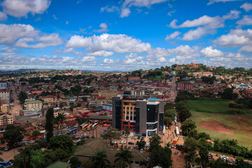 Kampala panoramic view from Uganda National Mosque