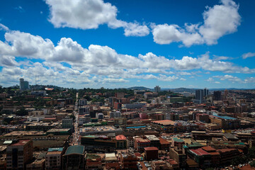 Kampala panoramic view from Uganda National Mosque