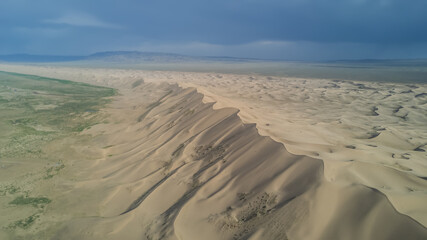 sand dunes in the Gobi desert in Mongolia