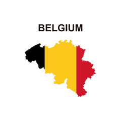 maps of Belgium icon vector sign symbol