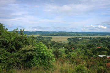 Fototapeta na wymiar Rural area of Masaka summer view, Uganda