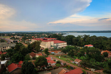 Lake Victoria scenic view near Entebbe city, Uganda