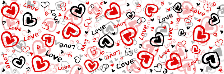 pattern love and heart, backgrounds love, wallpaper font and heart