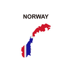 Fototapeta premium maps of Norway icon vector sign symbol
