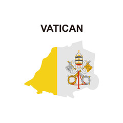 maps of Vatican icon vector sign symbol