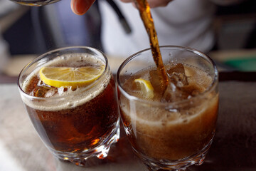 cocktail in the bar	