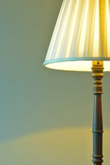 dim lighting room of the mahogany antique lamp. 

This expensive furniture is made in England. 
blurred background soft focus image.