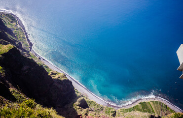 Cape Girão viewpoint. The highest viewpoint in europe at 580 meters in the island of Madeira - Portugal