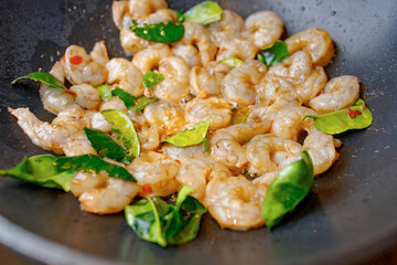 fried shrimp with rice