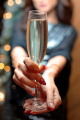 two glasses of champagne