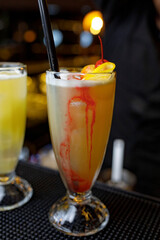 cocktail on the table