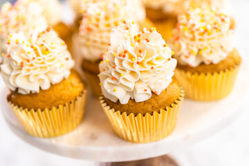 Pumpkin spice cupcake