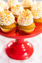 Pumpkin spice cupcake