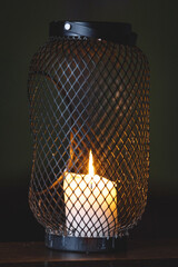 candle in the basket